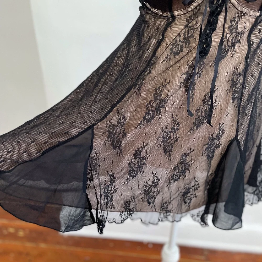 Lace BabyDoll Chemise - Picture 5 of 8